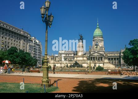 KONGRESSGEBÄUDE PLAZA DEL CONGRESO BUENOS AIRES ARGENTINIEN Stockfoto