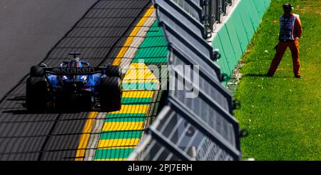 Melbourne, Australien. 31. März 2023. MELBOURNE, AUSTRALIEN, Albert Park Street Circuit, 31. März: Alexander Albon (THA) des Teams Williams während FP1 beim australischen Formel 1 Grand Prix auf dem Albert Park Street Circuit am 31. März 2023. Formel 1 – F1 Motorsport, gebührenpflichtiges Bild, Foto und Copyright © PETERSON Mark ATP Images (PETERSON Mark/ATP/SPP) Guthaben: SPP Sport Press Photo. Alamy Live News Stockfoto