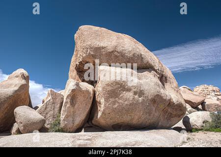 Spektakuläre Felsformationen im Joshua Tree-Nationalpark Stockfoto