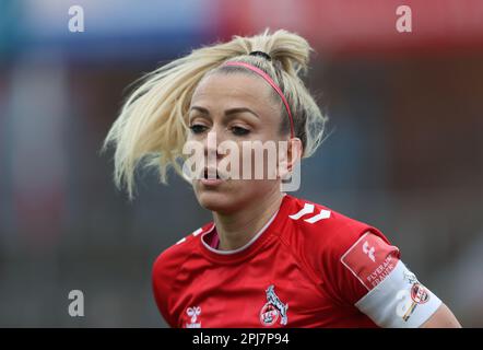 Mandy Islacker (Köln), 1. FC Köln - MSV Duisburg, Flyeralarm Frauen Bundesliga, Matchday 17, Köln, Deutschland. 18. März 2023. Kredit: Juergen Schwarz/Alamy Live News Stockfoto