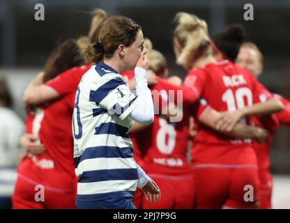 Sarina Heeb (MSV), 1. FC Köln - MSV Duisburg, Flyeralarm Frauen Bundesliga, Matchday 17, Köln, Deutschland. 18. März 2023. Kredit: Juergen Schwarz/Alamy Live News Stockfoto