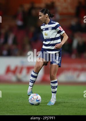 Miray Cin (MSV), 1. FC Köln - MSV Duisburg, Flyeralarm Frauen Bundesliga, Matchday 17, Köln, Deutschland. 18. März 2023. Kredit: Juergen Schwarz/Alamy Live News Stockfoto