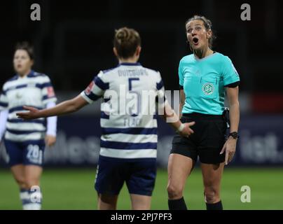 Schiedsrichterin Nadine Westerhoff, 1. FC Köln - MSV Duisburg, Flyeralarm Frauen Bundesliga, Matchday 17, Köln, Deutschland. 18. März 2023. Kredit: Juergen Schwarz/Alamy Live News Stockfoto