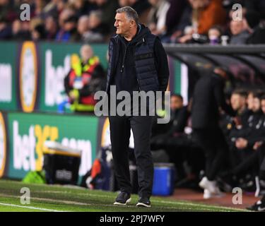 Burnley, Großbritannien. 31. März 2023. Sunderland Manager Tony Mowbray beim Sky Bet Championship-Spiel in Turf Moor, Burnley. Der Bildausdruck sollte lauten: Gary Oakley/Sportimage Credit: Sportimage/Alamy Live News Stockfoto