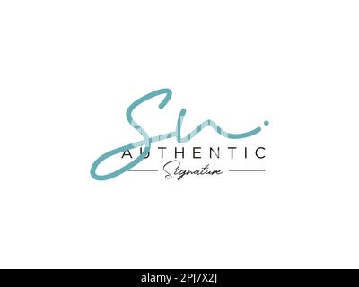 VEKTOR der SU-Signatur-Logo-Vorlage. Stock Vektor