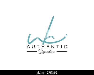 Vektor für die Signature-Logo-Vorlage für Großbritannien. Stock Vektor