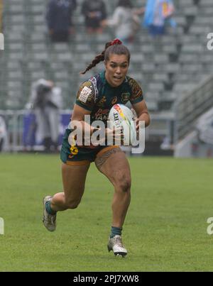 Hongkong, China. 31. März 2023. Australias Madison Ashby in Action.20230331 HKRugby 7s Frauen Australien gegen Brasilien Kredit: Jayne Russell/Alamy Live News Stockfoto