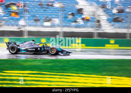 Melbourne, Australien. 31. März 2023. Arthur Leclerc von Monaco und das Dammteam, das während der Qualifizierung für die Grand-Prix-Strecke Albert Park F2 fährt. Kredit: SOPA Images Limited/Alamy Live News Stockfoto