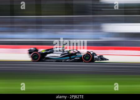 44 HAMILTON Lewis (gbr), Mercedes AMG F1 Team W14, Action während der 2. Runde der FIA Formel-3-Meisterschaft 2023 vom 31. März bis 2. April 2023 auf der Albert Park Circuit in Melbourne, Australien – Photo Xavi Bonilla/DPPI Stockfoto