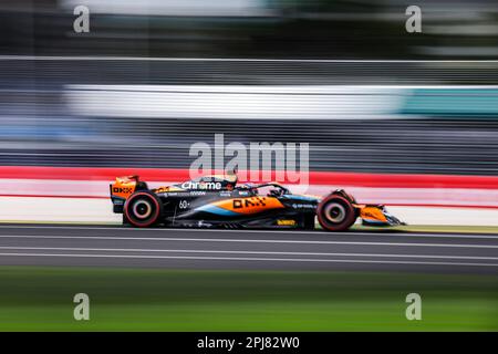 81 PIASTRI Oscar (aus), McLaren F1 Team MCL60, Action während der 2. Runde der FIA Formel-3-Meisterschaft 2023 von 31. März bis 2. April 2023 auf dem Albert Park Circuit in Melbourne, Australien – Photo Xavi Bonilla/DPPI Stockfoto