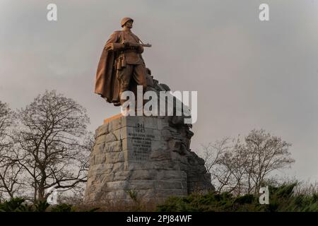 Seelow Heights Memorial in Seelow, Deutschland Stockfoto