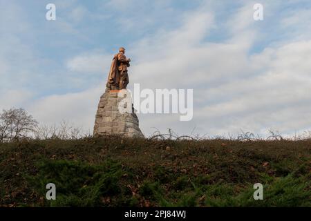 Seelow Heights Memorial in Seelow, Deutschland Stockfoto