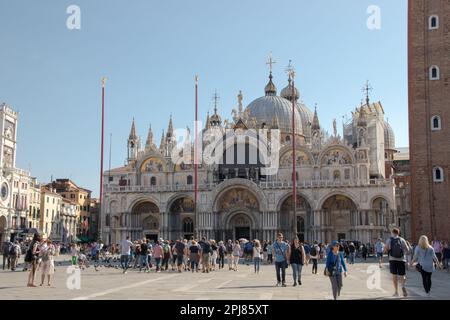 Basilica di San Marco und Plazza San Marco Venedig, Italien Stockfoto