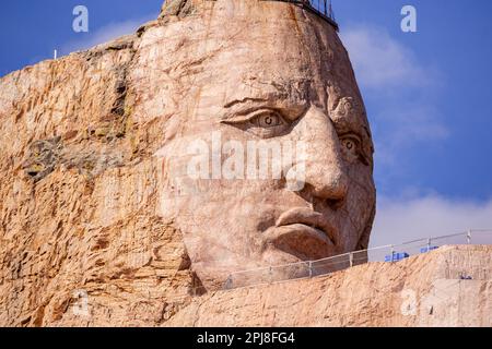 Crazy Horse Memorial, Black Hills, South Dakota, Vereinigte Staaten von Amerika Stockfoto