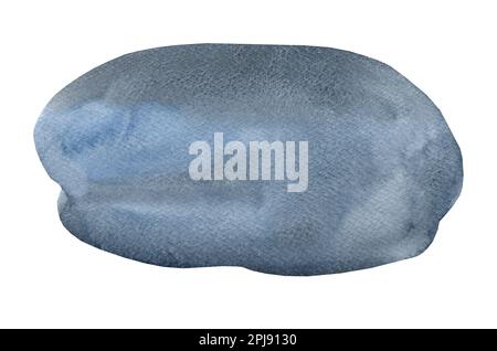 Abstrakter Hintergrund in Aquarellfarbe. Blauer Nachthimmel Stockfoto