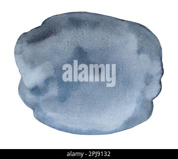 Abstrakter Hintergrund in Aquarellfarbe. Blauer Nachthimmel Stockfoto