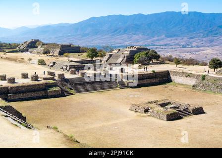 Monte Alban, Oaxaca de Juárez, Mexiko Stockfoto