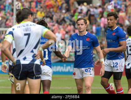 HONGKONG, China. 31. März 2023. Hongkong Rugby 7, Frankreich gegen Uruguay. Kredit: Jayne Russell/Alamy Live News Stockfoto