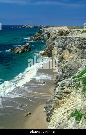 STRAND QUIBERON COTE SAUVAGE BRITTANY KÜSTE FRANKREICH Stockfoto