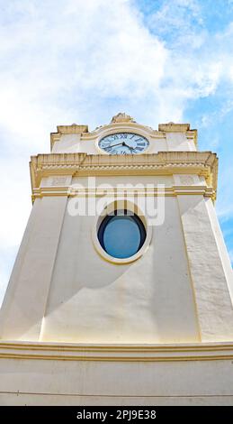 Panoramablick auf El Vendrell, Tarragona, Bajo Penedés, Penedés, Catalunya, Spanien, Europa Stockfoto