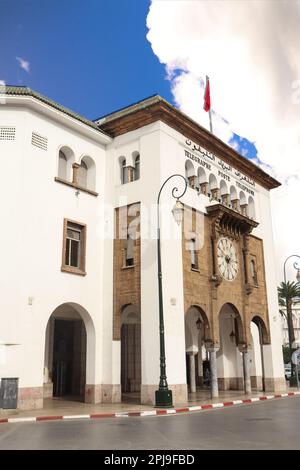 Telegraphe, Poste, Telephone Building in Rabat, Marokko, als Marokkos zentrales Postamt Stockfoto