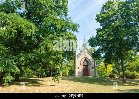 Meiningen: park Englischer Garten, Herzogliche Gruftkapelle in , Thüringen, Thüringen, Deutschland Stockfoto