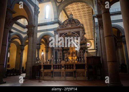 Santo-Spirito-Kirche im Oltrarno, Florenz Stockfoto