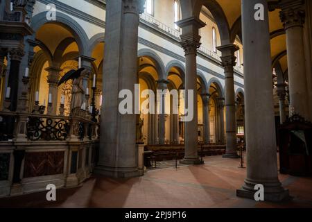 Santo-Spirito-Kirche im Oltrarno, Florenz Stockfoto