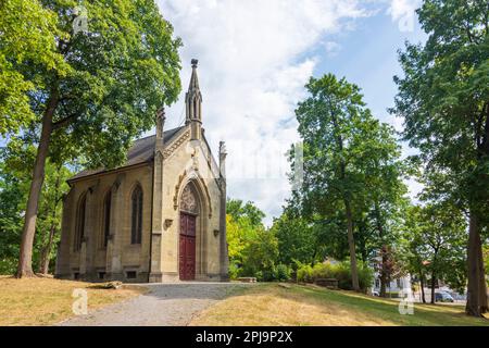 Meiningen: park Englischer Garten, Herzogliche Gruftkapelle in , Thüringen, Thüringen, Deutschland Stockfoto