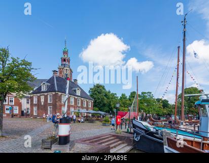 Leer: Alte Waage, Freiluftrestaurant in Ostfriesland, Niedersachsen, Niedersachsen, Deutschland Stockfoto