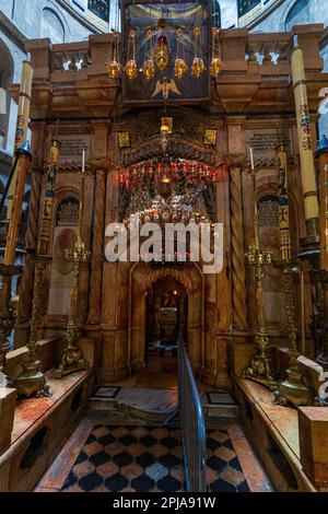 Die Grabeskirche in Jerusalem, Israel Stockfoto