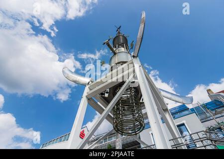 Aurich: Marktplatz, Sousturm in Ostfriesland, Niedersachsen, Niedersachsen, Deutschland Stockfoto