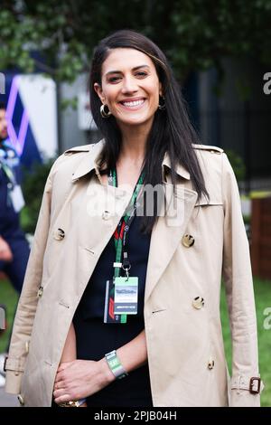 Melbourne, Victoria, Australien. 1. April 2023. Australischer Ex-Schwimmer STEPHANIE RICE BEIM Grand Prix 2023 der australischen Formel 1 am 1. April 2023 (Kreditbild: © Chris Putnam/ZUMA Press Wire) – NUR REDAKTIONELLE VERWENDUNG! Nicht für den kommerziellen GEBRAUCH! Stockfoto