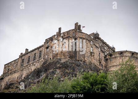 Blick auf Edinburgh Castle in Schottland Stockfoto