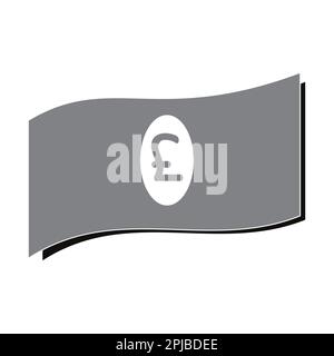 Pfund Währungssymbol Vektorsymbol-Design Stockfoto