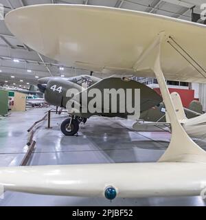 Liberal, Kansas, Das Mid-America Air Museum. Das Museum zeigt über 100 Flugzeuge Stockfoto