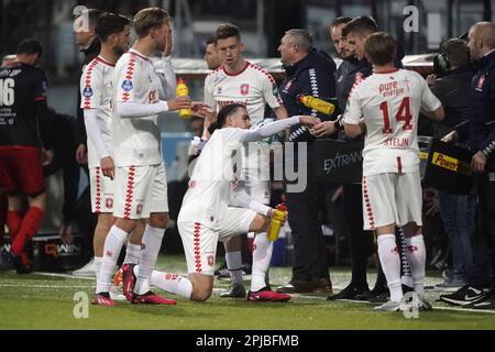 ROTTERDAM - Ramiz Zerrouki vom FC Twente während des niederländischen Premier-League-Spiels zwischen sbv Excelsior und FC Twente am 19. März 2023 im Van Donge & De Roo-Stadion in Rotterdam, Niederlande. ANP ROY LAZET Credit: ANP/Alamy Live News Stockfoto