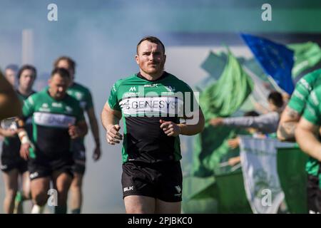 Treviso, Italien. 01. April 2023. Monigo Stadium, Treviso, Italien, 01. April 2023, 01/04/2023; Foto Alfio Guarise; Challenge Cup; Stadio Monigo Treviso; Benetton Treviso vs Connacht; Rugby; Ottavi di Finale; Benetton Treviso vs Connacht Rugby - Rugby Challenge Cup Credit: Live Media Publishing Group/Alamy Live News Stockfoto