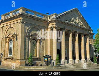 Bury St. Edmunds, Corn Exchange, Architektur im klassischen Stil, Suffolk, England, UK Stockfoto