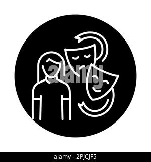 Für untergeordnete Elemente handeln сolor Liniensymbol. Kinder lernen. Piktogramm für Webseite Stock Vektor