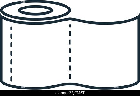Abbildungsdesign Für Vektor-Logo-Vorlage Für Toilettenpapier Stock Vektor