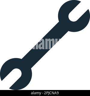 Schraubenschlüssel-Symbol Vektor-Logo-Vorlage Illustration Design Stock Vektor