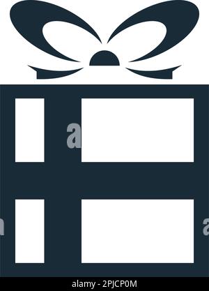 Geschenkbox Symbol Vektor Logo Vorlage Illustration Design Stock Vektor