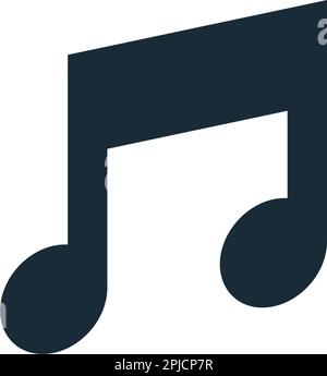 Design Der Illustration Für Das Symbol „Musiknote“ Vektor-Logo Stock Vektor