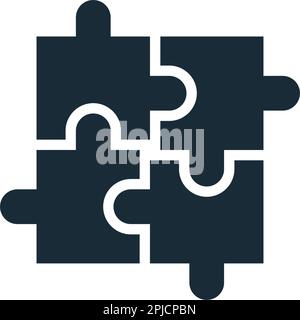 Puzzle Puzzle Pieces Symbol Vector Logo Vorlage Illustration Design Stock Vektor
