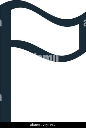 Fahnensymbol Vector Logo Template Illustration Design Stock Vektor