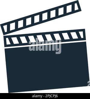 Movie Clapper Board Icon Vector Logo Template Illustration Design Stock Vektor