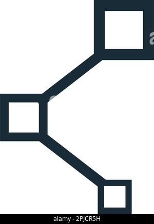 Design Der Illustration Für Logovorlagen Für Connection Chain-Symbole Stock Vektor