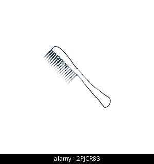 Comb Icon Design Template-Elemente Stock Vektor