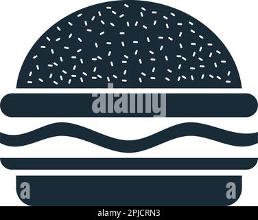 Grafikdesign Für Burger Icon Vector Logo-Vorlage Stock Vektor